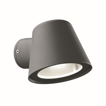 Applique murale d'extérieur Ideal Lux GAS Anthracite, 1 lumière