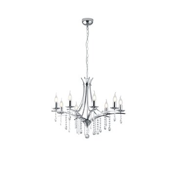 Lustre Trio Leuchten LUCERNA Chrome, 8 lumières