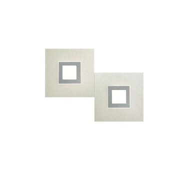 Applique murale Grossmann Karree LED Titane, 2 lumières