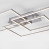 Plafonnier Leuchten-Direkt IVEN LED Nickel mat, 3 lumières, Télécommandes