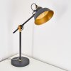 Lampe à poser Luven Noir, 1 lumière, Télécommandes