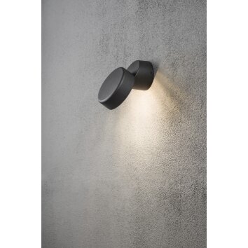 Applique murale Konstsmide Vicenza LED Noir, 1 lumière