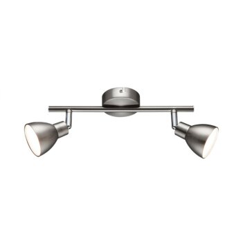 Spot Wofi LESTER LED Nickel mat, 2 lumières