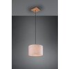 Suspension Trio Elmau Brun foncé, Nickel mat, 1 lumière