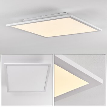 Plafonnier Salmi LED Blanc, 1 lumière