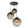 Suspension Globo VARUS Brun, 3 lumières