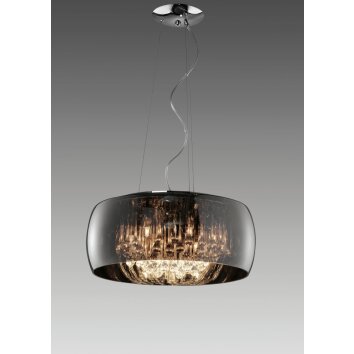 Suspension Trio VAPORE Chrome, 6 lumières