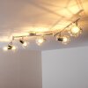 Spot de plafond Annai Chrome, 6 lumières