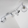 Spot de plafond Annai Chrome, 6 lumières