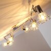 Spot de plafond Annai Chrome, 6 lumières