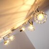 Spot de plafond Annai Chrome, 6 lumières