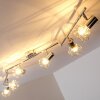 Spot de plafond Annai Chrome, 6 lumières