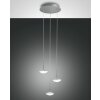 Suspension Fabas Luce Hale LED Aluminium, 3 lumières