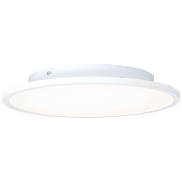 Plafonnier Brilliant Buffi LED Blanc, 1 lumière