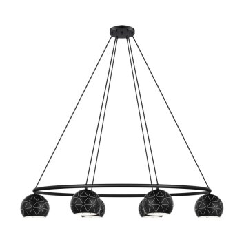 Suspension EGLO CANTALLOPS Noir, 6 lumières