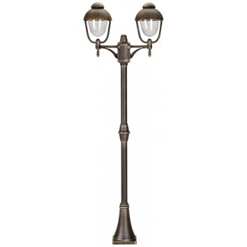 Lampadaire Albert 40 Brun, Laiton, 2 lumières