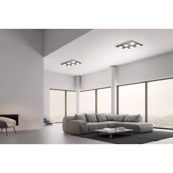 Plafonnier Grossmann BASIC LED Noir, 6 lumières