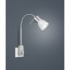 Applique murale Trio-Leuchten Levisto LED Nickel mat, 1 lumière