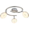 Plafonnier Globo LAILA LED Nickel mat, 3 lumières