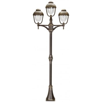 Lampadaire Albert 41 Brun, Laiton, 3 lumières