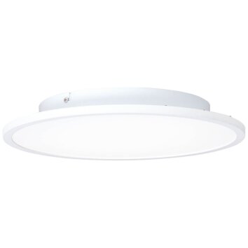 Plafonnier Brilliant Buffi LED Blanc, 1 lumière