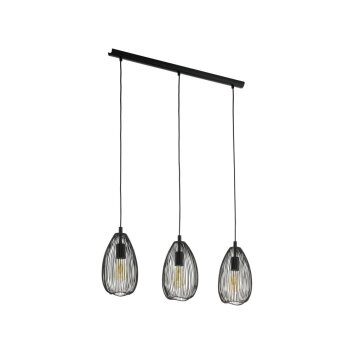 Suspension Eglo CLEVEDON Noir, 3 lumières