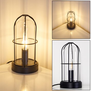 Lampe à poser Fortymile Noir, 1 lumière