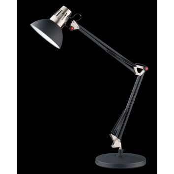 Lampe à poser Honsel Pit Nickel mat, Noir, 1 lumière