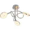 Plafonnier Globo LAILA LED Nickel mat, 3 lumières