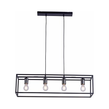 Suspension Leuchten Direkt FABIO Noir, 4 lumières