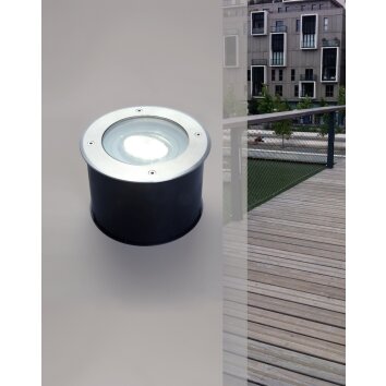 Spot encastrable au sol Lutec CYDOPS LED Anthracite, 1 lumière