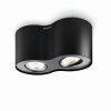 Plafonnier Philips Phase LED Noir, 2 lumières