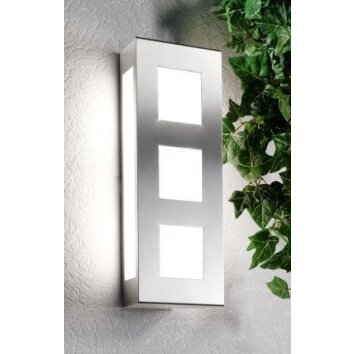 Applique murale CMD Aqua Trilo Acier inoxydable, 2 lumières