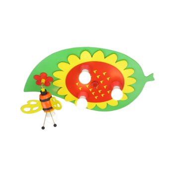 Plafonnier Elobra BLATT HUMMEL Multicolore, 4 lumières