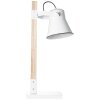 Lampe de table Brilliant Plow Bois clair, Blanc, 1 lumière