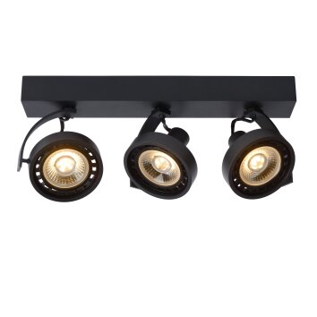 Spot de plafond Lucide DORIAN LED Noir, 3 lumières