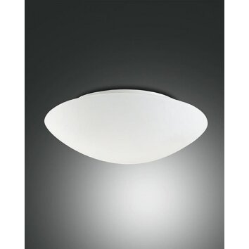 Plafonnier Fabas Luce PANDORA Blanc, 2 lumières, Détecteur de mouvement