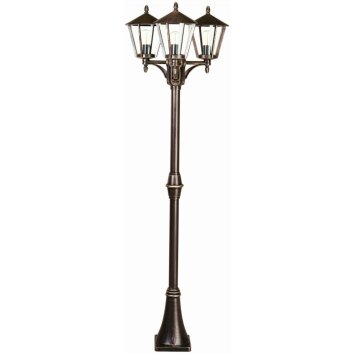 Lampadaire Albert 46 Brun, Laiton, 3 lumières