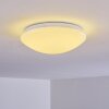 Plafonnier Brighton LED Blanc, 1 lumière, Télécommandes, Changeur de couleurs