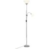 Lampadaire à vasque Brilliant Spari LED Argenté, 1 lumière