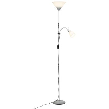 Lampadaire à vasque Brilliant Spari LED Argenté, 1 lumière