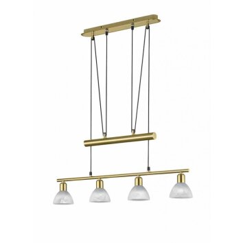 Suspension Trio LEVISTO LED Laiton, 4 lumières