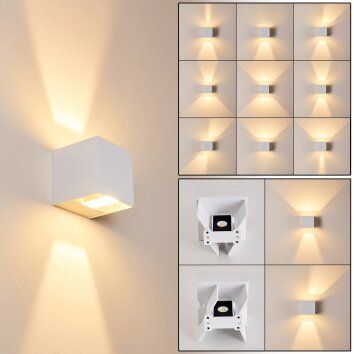 Applique murale d'extérieur Fauderup LED Blanc, 2 lumières