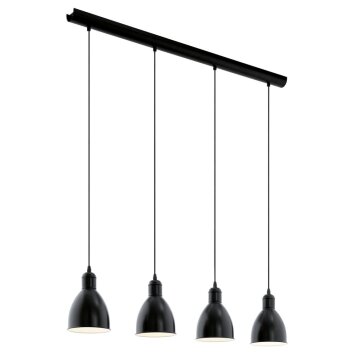 Lampe suspendue Eglo PRIDDY Noir, Blanc, 4 lumières