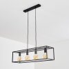 Suspension Flambeau Noir, 4 lumières