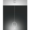 Suspension Fabas Luce Sirio LED Blanc, 1 lumière