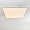 Plafonnier Salmi LED Aluminium, Blanc, 1 lumière, Télécommandes