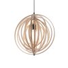 Suspension Ideal Lux DISCO Bois clair, 1 lumière