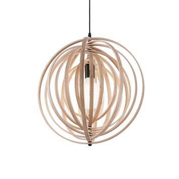 Suspension Ideal Lux DISCO Bois clair, 1 lumière