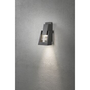 Applique murale Konstsmide Potenza Anthracite, 1 lumière